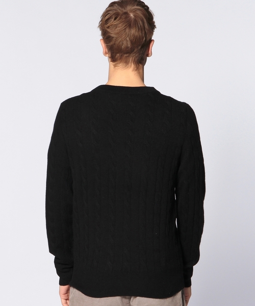 UNITED ARROWS（ユナイテッドアローズ）の「UAS カシミヤケーブル　ハイネックセーター◆（ニット/セーター・メンズ・ホワイト/ブラック/ピンク/オリーブ/コバルトブルー/ネイビー・X-LARGE/SMALL/LARGE/MEDIUM/X-SMALL）」の17枚目の写真