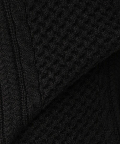 A part by(アパートバイ)の「5GAcWケーブルミニワンピース 237120(ワンピース・レディース・ブラック/アイボリー・FREE)」の14枚目の写真