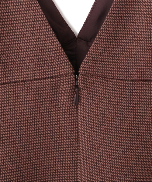 PROPORTION BODY DRESSING（プロポーションボディドレッシング）の「ライトツイードフレアジャンスカ / 1211240912（ワンピース・レディース・ブラウン/ブルー・MEDIUM/SMALL）」の3枚目の写真