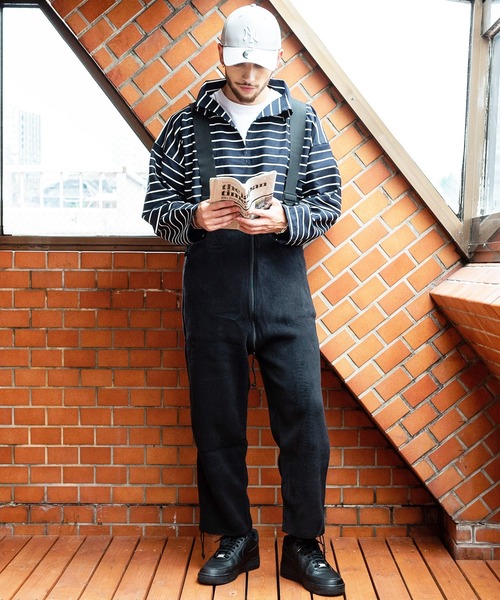 Beautiful Harmony（ビューティフルハーモニー）の「U.S.MILITARY ECWCS POLARTEC フリースオーバーオール（サロペット/オーバーオール・メンズ・ブラック・MEDIUM/SMALL）」の2枚目の写真