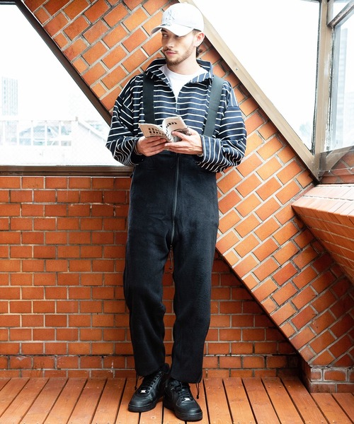 Beautiful Harmony（ビューティフルハーモニー）の「U.S.MILITARY ECWCS POLARTEC フリースオーバーオール（サロペット/オーバーオール・メンズ・ブラック・MEDIUM/SMALL）」の3枚目の写真