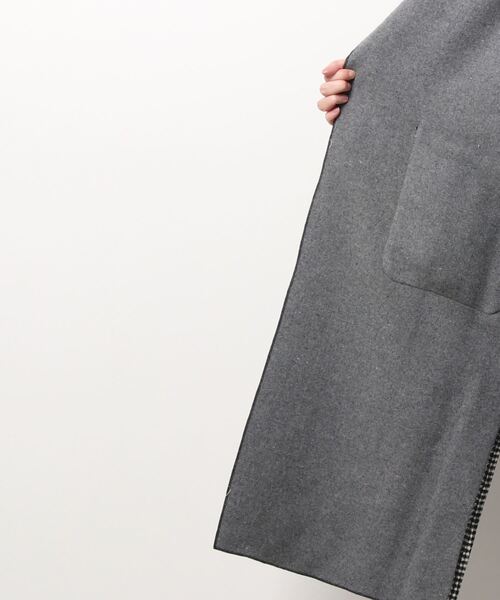 Fashion Letter(ファッションレター)の「チェック柄ロングチェスターコート(チェスターコート・レディース・ブラウン/ブラック・M/L)」の3枚目の写真