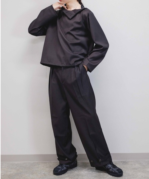 ASTRAL(アストラル)の「【Astral】button design slacks(スラックス・メンズ・ブラック/ブラウン/グリーン・M/S)」の2枚目の写真