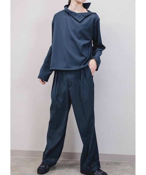 ASTRAL(アストラル)の「【Astral】button design slacks(スラックス・メンズ・ブラック/ブラウン/グリーン・M/S)」の3枚目の写真