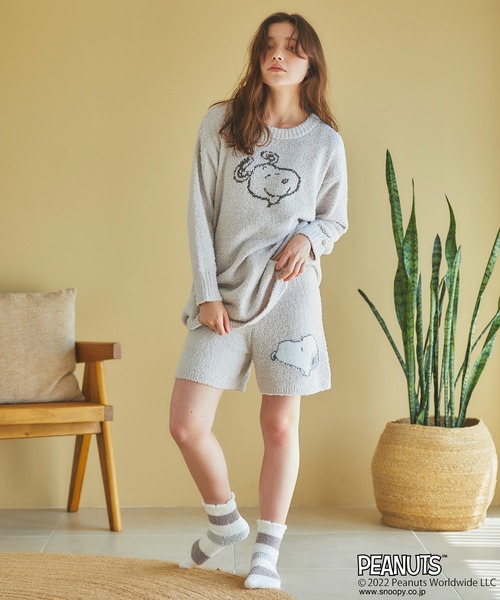 PEANUTS（ピーナッツ）の「【ピーナッツ/PEANUTS】スヌーピーフェイスニットプルオーバー◆終了◆（ルームウェア/パジャマ・レディース・アイボリー/ピンク/グレー/ブルー・3L/L/LL/M）」の12枚目の写真