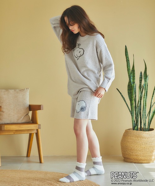 PEANUTS（ピーナッツ）の「【ピーナッツ/PEANUTS】スヌーピーフェイスニットプルオーバー◆終了◆（ルームウェア/パジャマ・レディース・アイボリー/ピンク/グレー/ブルー・3L/L/LL/M）」の13枚目の写真
