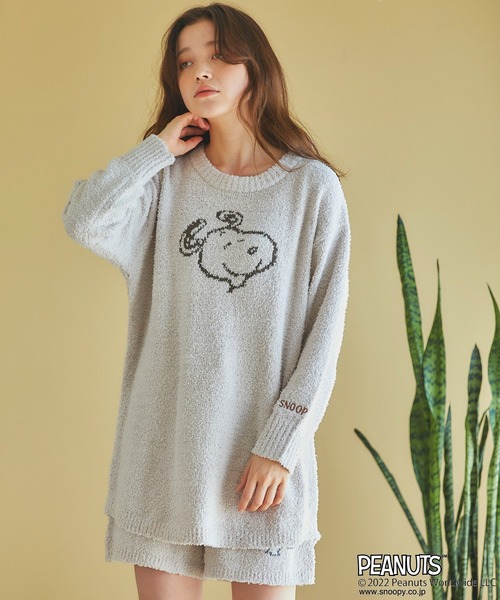 PEANUTS（ピーナッツ）の「【ピーナッツ/PEANUTS】スヌーピーフェイスニットプルオーバー◆終了◆（ルームウェア/パジャマ・レディース・アイボリー/ピンク/グレー/ブルー・3L/L/LL/M）」の15枚目の写真