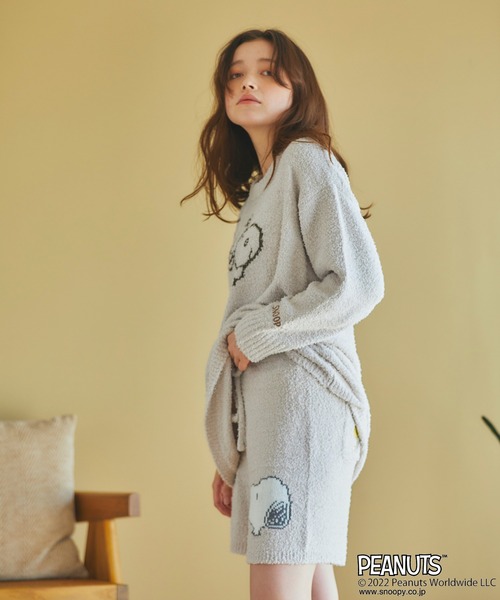 PEANUTS（ピーナッツ）の「【ピーナッツ/PEANUTS】スヌーピーフェイスニットプルオーバー◆終了◆（ルームウェア/パジャマ・レディース・アイボリー/ピンク/グレー/ブルー・3L/L/LL/M）」の16枚目の写真