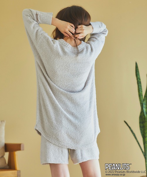 PEANUTS（ピーナッツ）の「【ピーナッツ/PEANUTS】スヌーピーフェイスニットプルオーバー◆終了◆（ルームウェア/パジャマ・レディース・アイボリー/ピンク/グレー/ブルー・3L/L/LL/M）」の17枚目の写真