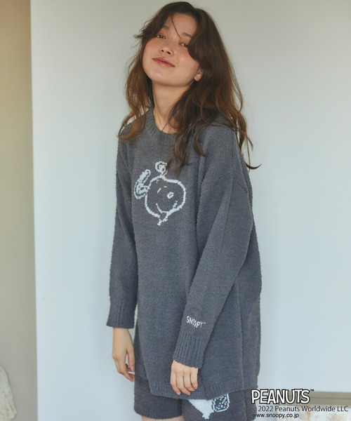 PEANUTS（ピーナッツ）の「【ピーナッツ/PEANUTS】スヌーピーフェイスニットプルオーバー◆終了◆（ルームウェア/パジャマ・レディース・アイボリー/ピンク/グレー/ブルー・3L/L/LL/M）」の18枚目の写真