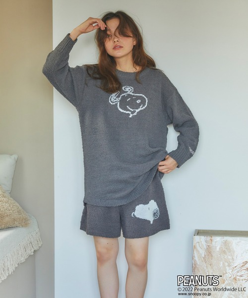 PEANUTS（ピーナッツ）の「【ピーナッツ/PEANUTS】スヌーピーフェイスニットプルオーバー◆終了◆（ルームウェア/パジャマ・レディース・アイボリー/ピンク/グレー/ブルー・3L/L/LL/M）」の19枚目の写真