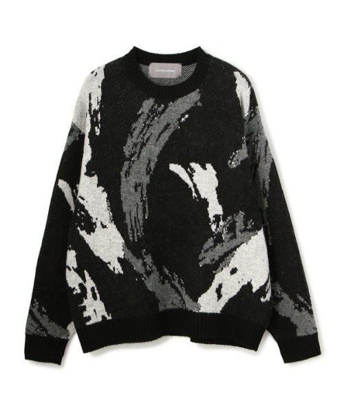 A4A(エーフォーエー)の「A4A/エーフォーエー/ペイントニット(ニット/セーター・レディース・ブラック/ベージュ・FREE)」の12枚目の写真