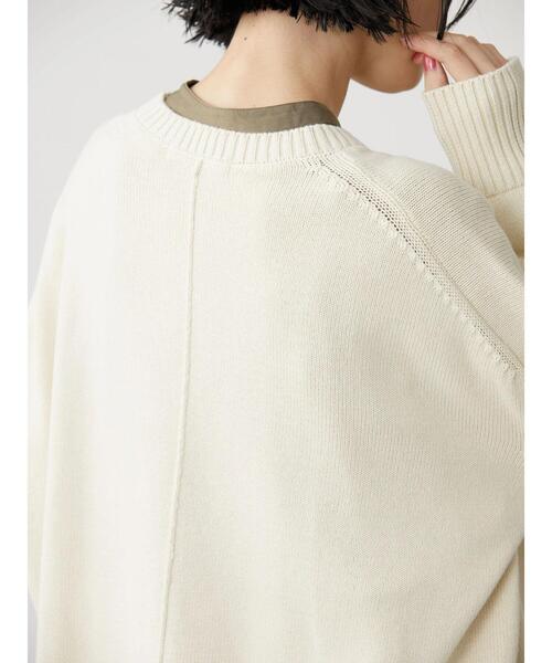 AMERICAN HOLIC（アメリカンホリック）の「サイドスリットクルーネックニットプルオーバー（ニット/セーター・レディース・ブルー/アイボリー/チャコールグレー・M/L）」の19枚目の写真