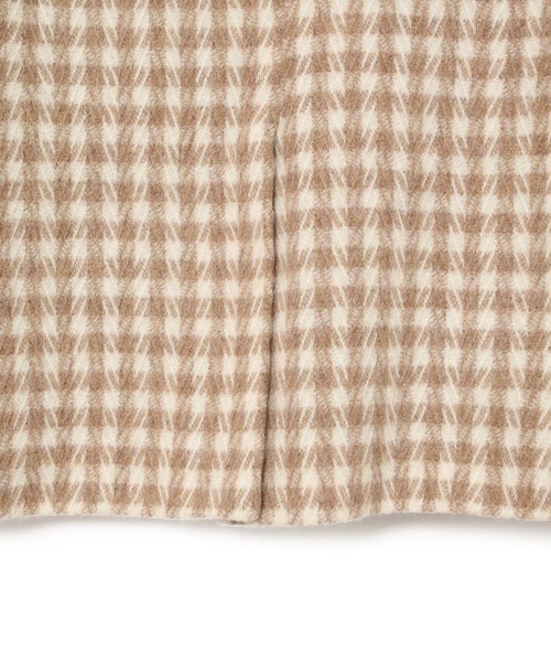 MADEMOISELLE ROPE'（マドモアゼル ロペ）の「【SANSE SANSE】オーバーサイズチェックジャケット（テーラードジャケット・レディース・ベージュ・FREE）」の16枚目の写真