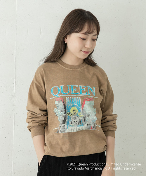 URBAN RESEARCH Sonny Label(アーバンリサーチサニーレーベル)の「QUEEN Long T-shirts(Tシャツ/カットソー・レディース・ブラック/ベージュ/オフホワイト・FREE)」の3枚目の写真