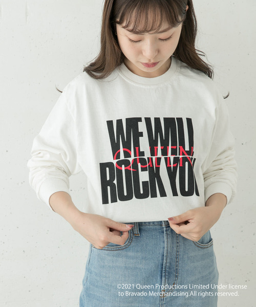 URBAN RESEARCH Sonny Label(アーバンリサーチサニーレーベル)の「QUEEN Long T-shirts(Tシャツ/カットソー・レディース・ブラック/ベージュ/オフホワイト・FREE)」の4枚目の写真