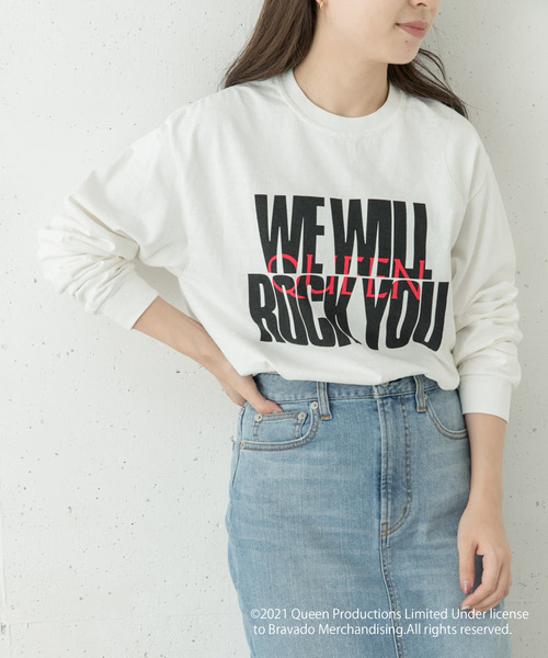 URBAN RESEARCH Sonny Label(アーバンリサーチサニーレーベル)の「QUEEN Long T-shirts(Tシャツ/カットソー・レディース・ブラック/ベージュ/オフホワイト・FREE)」の5枚目の写真