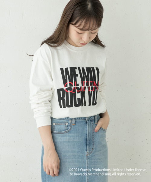 URBAN RESEARCH Sonny Label(アーバンリサーチサニーレーベル)の「QUEEN Long T-shirts(Tシャツ/カットソー・レディース・ブラック/ベージュ/オフホワイト・FREE)」の6枚目の写真