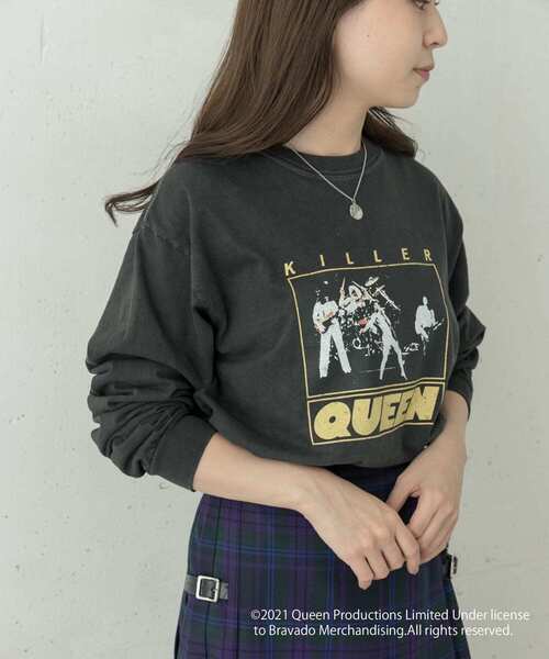 URBAN RESEARCH Sonny Label(アーバンリサーチサニーレーベル)の「QUEEN Long T-shirts(Tシャツ/カットソー・レディース・ブラック/ベージュ/オフホワイト・FREE)」の8枚目の写真