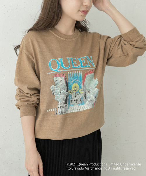 URBAN RESEARCH Sonny Label(アーバンリサーチサニーレーベル)の「QUEEN Long T-shirts(Tシャツ/カットソー・レディース・ブラック/ベージュ/オフホワイト・FREE)」の12枚目の写真