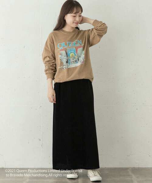 URBAN RESEARCH Sonny Label(アーバンリサーチサニーレーベル)の「QUEEN Long T-shirts(Tシャツ/カットソー・レディース・ブラック/ベージュ/オフホワイト・FREE)」の14枚目の写真