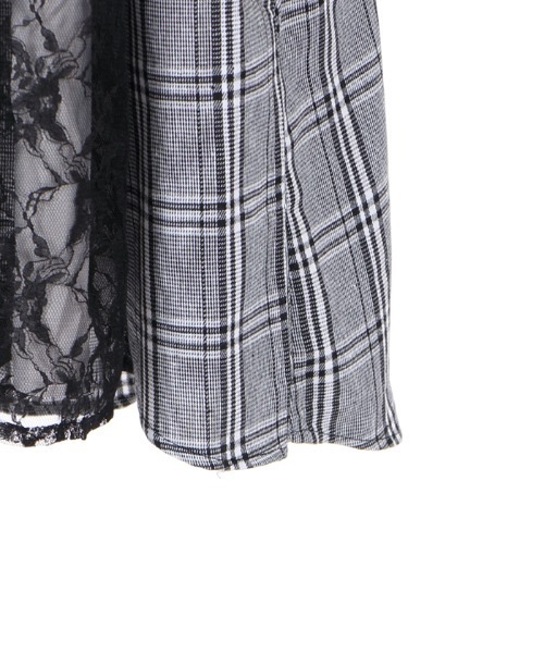 axes femme（アクシーズファム）の「配色シャツワンピース（シャツワンピース・レディース・ブラック/ダークグリーン/ブラウン・MEDIUM）」の20枚目の写真