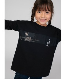 Design Tshirts Store graniph | 冨岡義勇(鬼滅の刃)｜キッズドロップショルダー長袖Tシャツ(Tシャツ/カットソー)