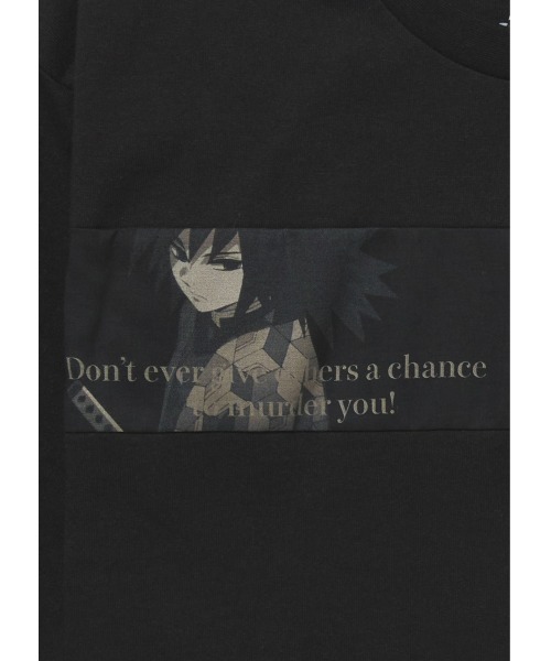 Design Tshirts Store graniph（デザイン　ティーシャツ　ストア　グラニフ）の「冨岡義勇(鬼滅の刃)｜キッズドロップショルダー長袖Tシャツ（Tシャツ/カットソー・キッズ・ブラック・100/110/120/130/140）」の9枚目の写真