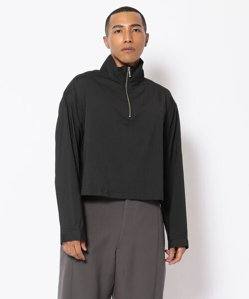 Toironier（トワロニエ）の「Toironier/トワロニエ/Half Zip ハーフジッププルオーバー（シャツ/ブラウス・メンズ・ブラック/シルバー・FREE）」の2枚目の写真