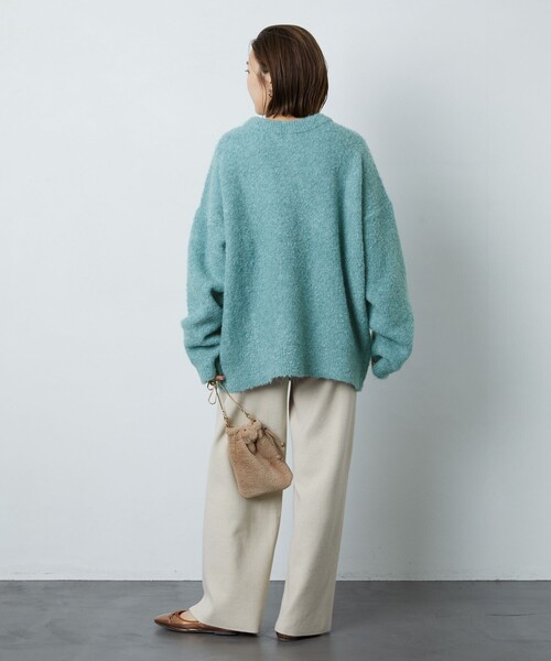 FREAK'S STORE（フリークスストア）の「▽【WEB限定】2WAYループヤーンニットカーディガン（カーディガン/ボレロ・レディース・イエロー/ブルー/ナチュラル/グレー/ピンク・ﾌﾘ-）」の14枚目の写真