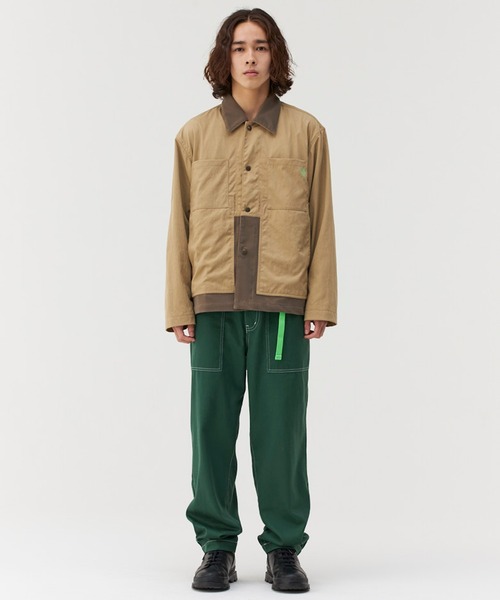 Not So Ape（ノットソーエイプ）の「ドッキング ワークジャケット（その他アウター・メンズ・ブラック/ベージュ・LARGE/MEDIUM）」の2枚目の写真