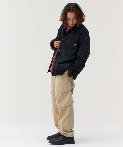 Not So Ape（ノットソーエイプ）の「ドッキング ワークジャケット（その他アウター・メンズ・ブラック/ベージュ・LARGE/MEDIUM）」の18枚目の写真