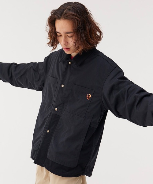 Not So Ape（ノットソーエイプ）の「ドッキング ワークジャケット（その他アウター・メンズ・ブラック/ベージュ・LARGE/MEDIUM）」の16枚目の写真