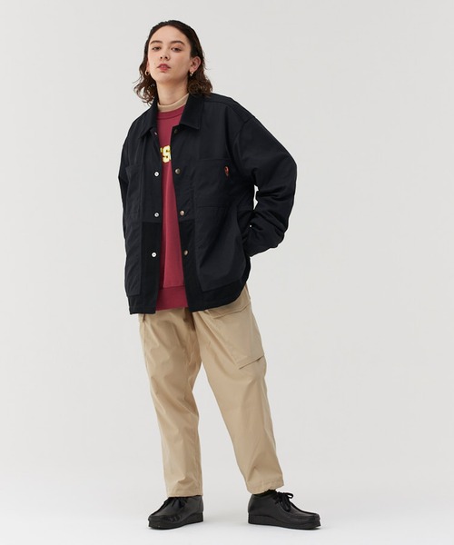 Not So Ape（ノットソーエイプ）の「ドッキング ワークジャケット（その他アウター・メンズ・ブラック/ベージュ・LARGE/MEDIUM）」の14枚目の写真