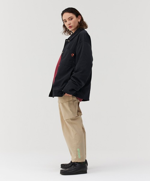 Not So Ape（ノットソーエイプ）の「ドッキング ワークジャケット（その他アウター・メンズ・ブラック/ベージュ・LARGE/MEDIUM）」の6枚目の写真