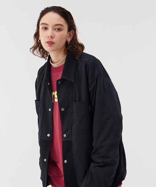 Not So Ape（ノットソーエイプ）の「ドッキング ワークジャケット（その他アウター・メンズ・ブラック/ベージュ・LARGE/MEDIUM）」の9枚目の写真