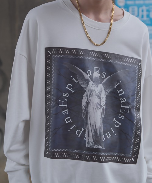 Espina（エスピナ）の「ダークマリアバンダナスウェットトレーナー（スウェット・メンズ・ブラック/ホワイト・FREE）」の4枚目の写真