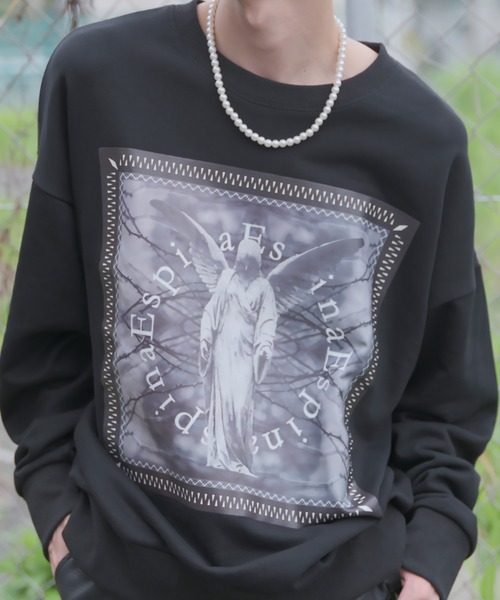 Espina（エスピナ）の「ダークマリアバンダナスウェットトレーナー（スウェット・メンズ・ブラック/ホワイト・FREE）」の3枚目の写真