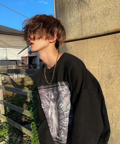 Espina（エスピナ）の「ダークマリアバンダナスウェットトレーナー（スウェット・メンズ・ブラック/ホワイト・FREE）」の5枚目の写真