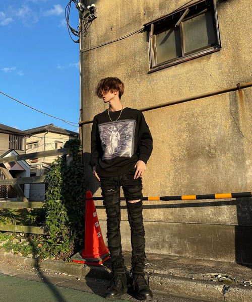 Espina（エスピナ）の「ダークマリアバンダナスウェットトレーナー（スウェット・メンズ・ブラック/ホワイト・FREE）」の7枚目の写真