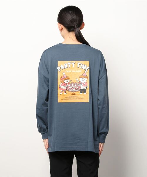 AS KNOW AS PINKY(アズノゥアズピンキー)の「◇ケーキキッズプリントロンT(Tシャツ/カットソー・レディース・ブルー/グリーン/キナリ・FREE)」の20枚目の写真