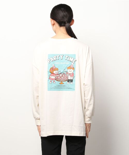 AS KNOW AS PINKY(アズノゥアズピンキー)の「◇ケーキキッズプリントロンT(Tシャツ/カットソー・レディース・ブルー/グリーン/キナリ・FREE)」の21枚目の写真