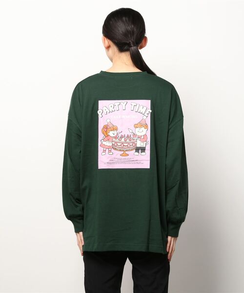 AS KNOW AS PINKY(アズノゥアズピンキー)の「◇ケーキキッズプリントロンT(Tシャツ/カットソー・レディース・ブルー/グリーン/キナリ・FREE)」の18枚目の写真