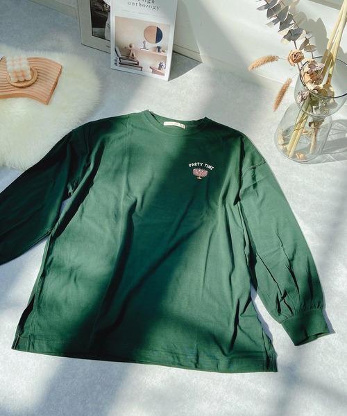 AS KNOW AS PINKY(アズノゥアズピンキー)の「◇ケーキキッズプリントロンT(Tシャツ/カットソー・レディース・ブルー/グリーン/キナリ・FREE)」の11枚目の写真