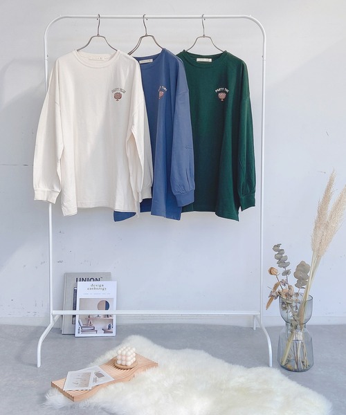 AS KNOW AS PINKY(アズノゥアズピンキー)の「◇ケーキキッズプリントロンT(Tシャツ/カットソー・レディース・ブルー/グリーン/キナリ・FREE)」の17枚目の写真