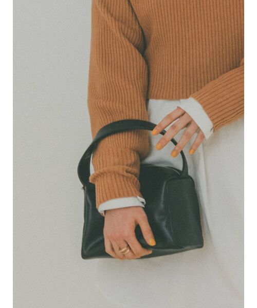 Ungrid（アングリッド）の「フェイクレザーハンドバッグ（ハンドバッグ・レディース・ブラック/ピンク/オレンジ/アイボリー/グリーン系その他・FREE）」の12枚目の写真