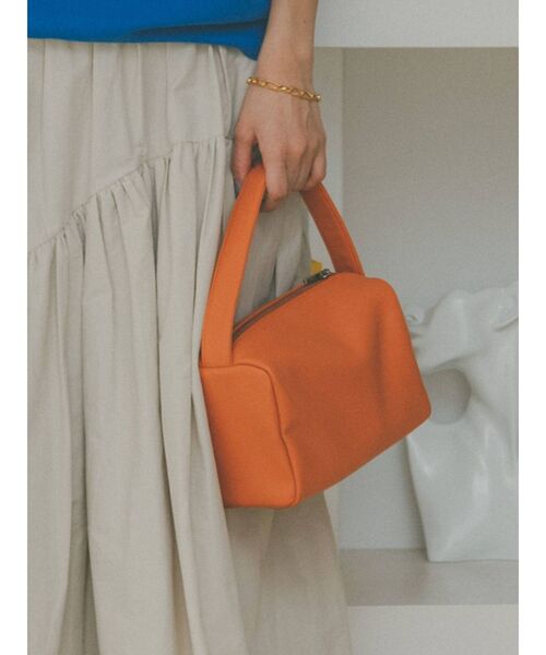 Ungrid（アングリッド）の「フェイクレザーハンドバッグ（ハンドバッグ・レディース・ブラック/ピンク/オレンジ/アイボリー/グリーン系その他・FREE）」の13枚目の写真