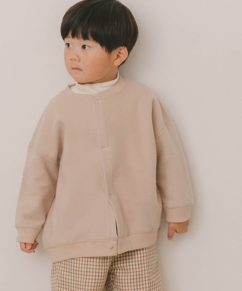 URBAN RESEARCH DOORS(アーバンリサーチドアーズ)の「カラーステッチ裏起毛カーディガン(KIDS)(Tシャツ/カットソー・キッズ・チャコールグレー/ベージュ系その他・120/105/150/135)」の11枚目の写真