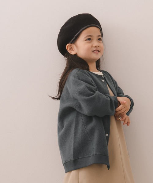 URBAN RESEARCH DOORS(アーバンリサーチドアーズ)の「カラーステッチ裏起毛カーディガン(KIDS)(Tシャツ/カットソー・キッズ・チャコールグレー/ベージュ系その他・120/105/150/135)」の10枚目の写真