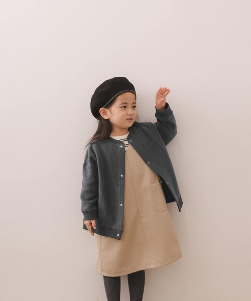 URBAN RESEARCH DOORS(アーバンリサーチドアーズ)の「カラーステッチ裏起毛カーディガン(KIDS)(Tシャツ/カットソー・キッズ・チャコールグレー/ベージュ系その他・120/105/150/135)」の18枚目の写真